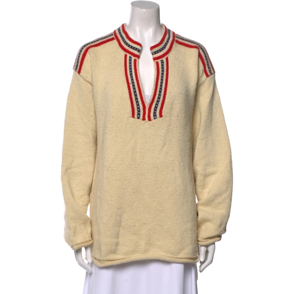 RE/DONE pullover sweater long sleeve v-neck size M